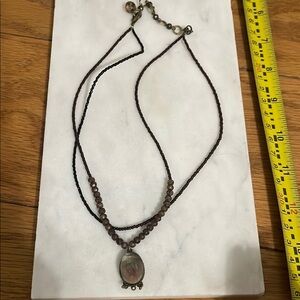 Elegant Brown Beaded Necklace